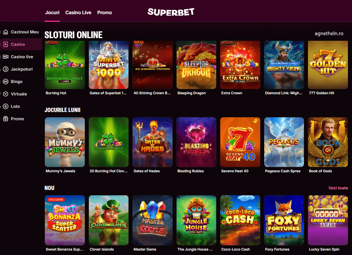 Jocuri Superbet Casino